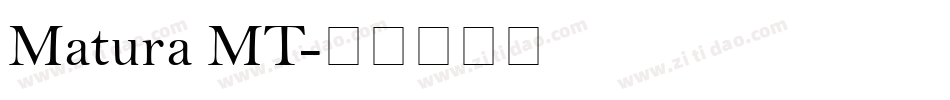 Matura MT字体转换